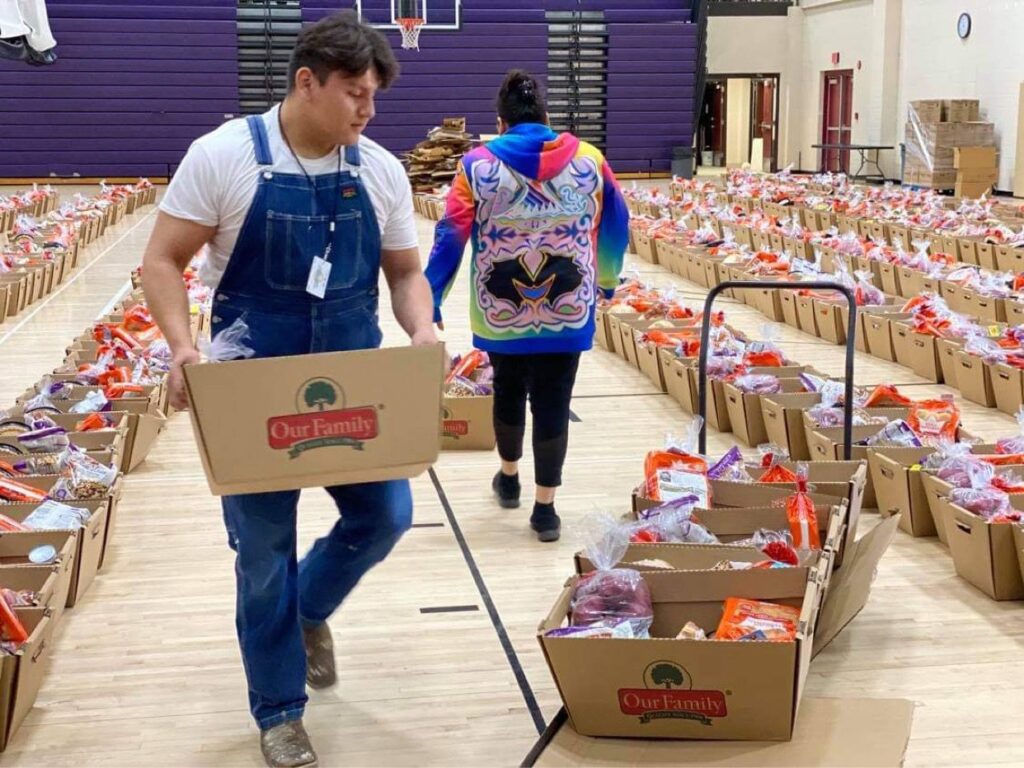 Three Affiliated Tribes Continues to Distribute Care Packages to Community