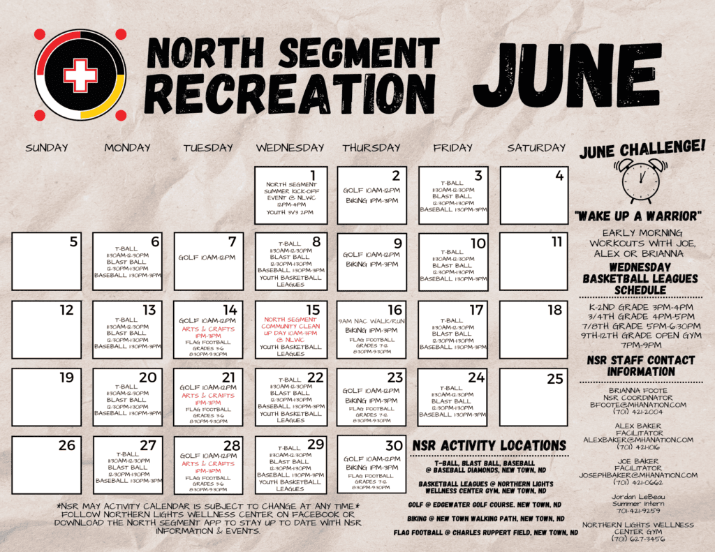 June 2022 NSR CALENDAR