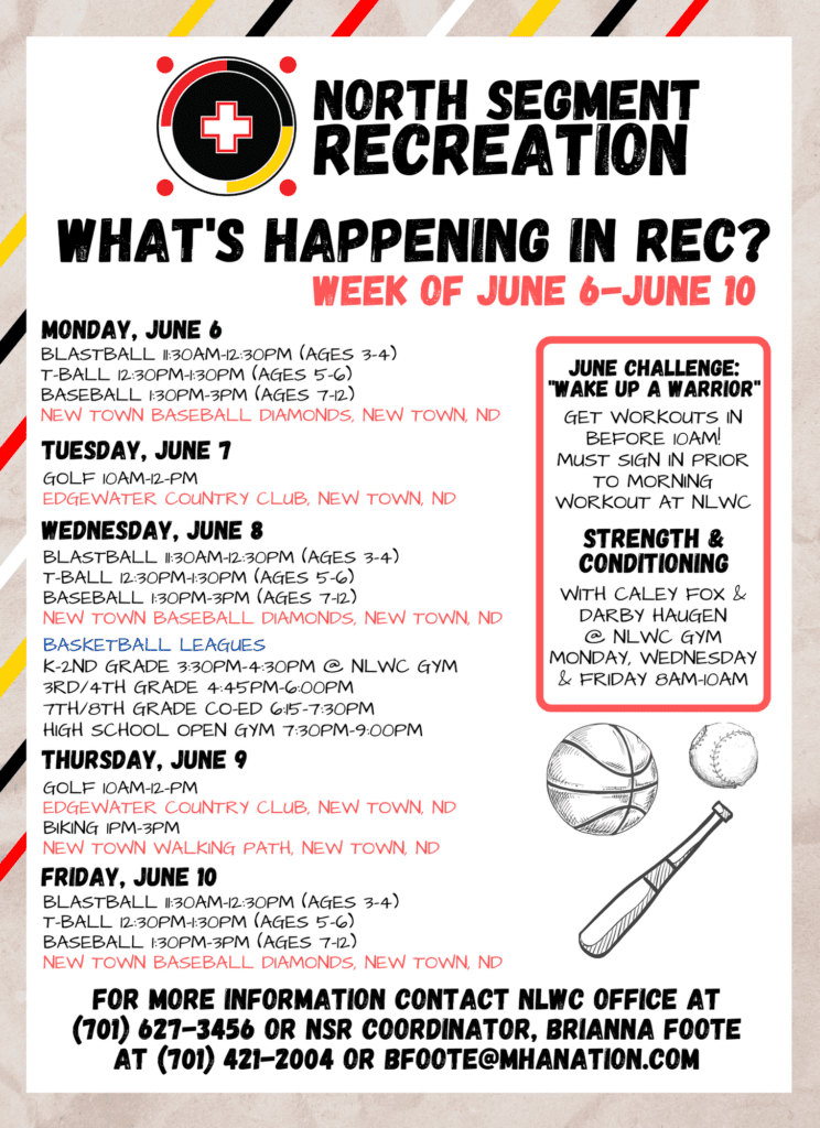 Weekly NSR Schedule